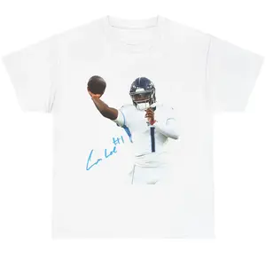 Cam Ward Signature Tshirt, Retro Football Player Graphic Tee, Trendy Football Shirt Unisex, Gift for Sport Fans