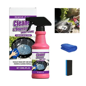 2026 Upgrade Fast Acting Grill Degreaser Spray Set, Multi Grill Cleaner, Fast Clean Outdoor Solution, Removes Grease & Smoky Stain