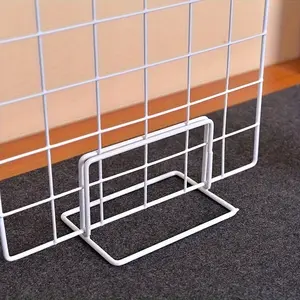 2pcs Modern Metal Display Stand for Grid Panel, Artwork and Photo Holder, Jewelry Exhibition Rack, No Electricity Needed