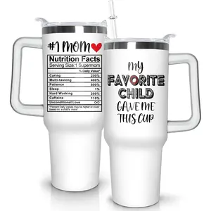 Gifts for Mom- 40 oz Tumbler with Handle Mothers Day Gifts Mom Gifts Unique Birthday Gifts Best Mom Ever Stainless Steel Travel Mug Coffee Drinkware