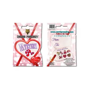 Valentines Mystery Pin - Hard Enamel Pin - Unique Design with Heart-Shaped Elements for Personalization