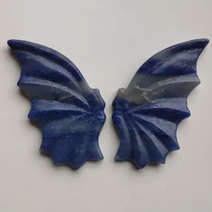 Blue Adventurine dragon wings with stand