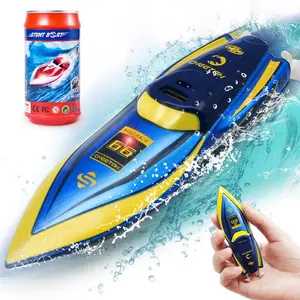 360° Rotating Fast RC Boat - Pool and Lake RC Boats, Underwater RC Speedboat Toys, Mini RC Boats for Adults and Kids, 2.4GHZ Remote Control Boats