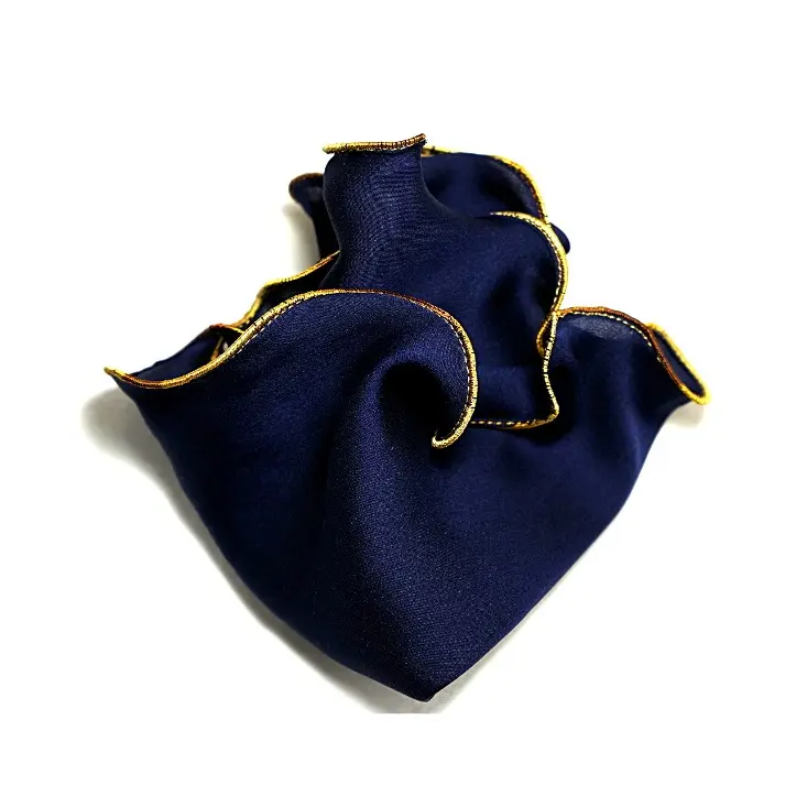 Handsome Hankies Navy Blue Handkerchief Unisex Clothing Accessory Pocket Square for Suit Jacket or Tuxedo for Weddings and Special Events