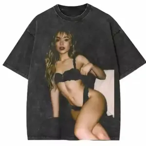 Sabrina 2025 Tour Shirt, Vintage Washed Concert Tee, Y2K Top Music Shirt, Retro Tour Graphic Top N4E3X PEW