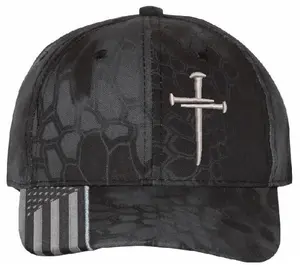 3 Nails Cross Typhoon hat and Challenge coin combination Premium Snapback Adjustable Hat