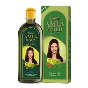 Dabur Amla Gold Hair Oil - Nourishing Herbal Formula for Stronger Thicker Shinier Hair with Amla & Almond Extracts to Reduce Hair Fall & Promote Healthy Growth - Haircare, Comfort natural care