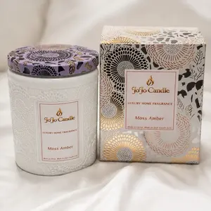 JoJo Candle Luxury Candle – Moss Amber