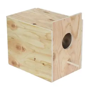 YML  Wooden Nest Box For Outside Mount With Dowel- Large