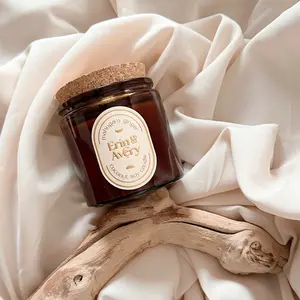 Radiant Mahogany Ginger Candle - Elegant Design for Aroma and Decor with Freshening Scent Fragrance Freshener