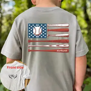Baseball American Flag Youth and Adult Shirt, toddler clothes, country boy clothing, camo tee, baseball shirt, game day tee, Youth Clothing, Gift For Son And Daughter, family shirt, summer outfit, birthday gift, holiday outfit
