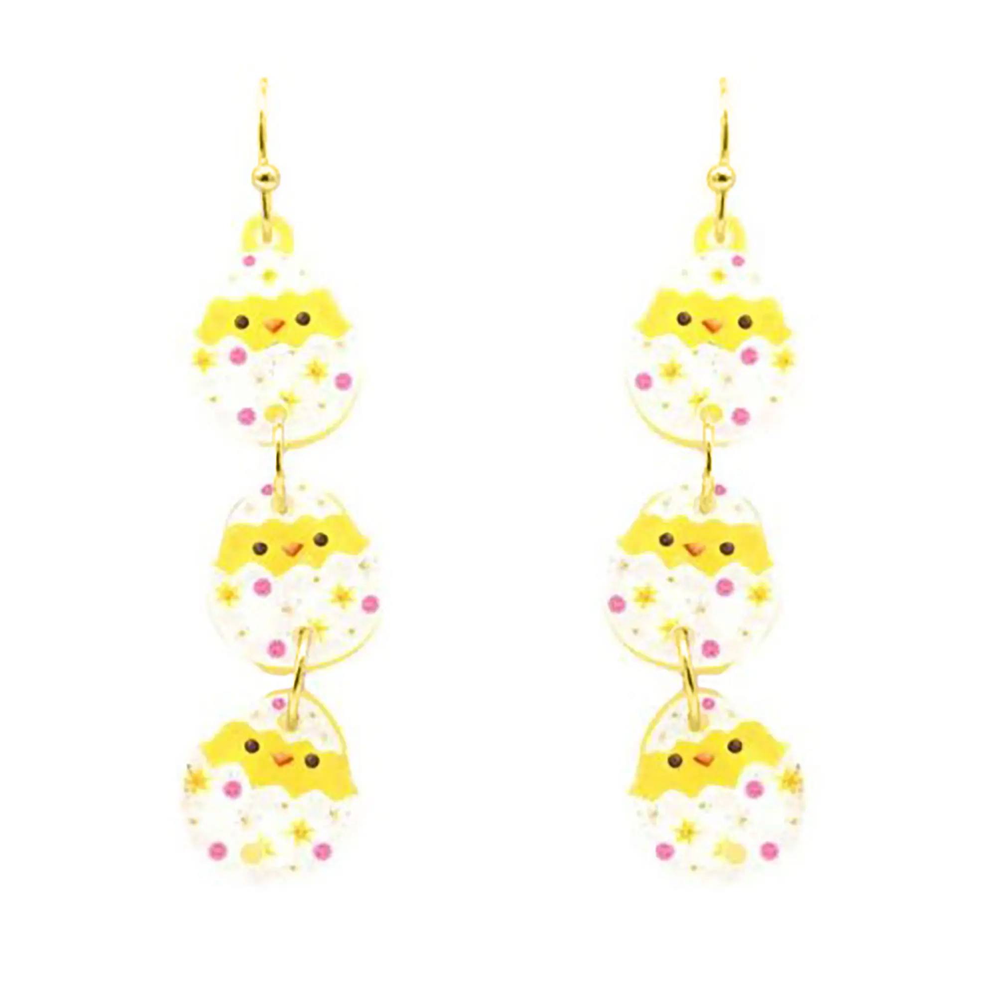 Blue Box Boutique Inc Easter Chicks Easter Eggs Dangle Earrings for Women, Teens | Easter Jewelry, Easter Gift