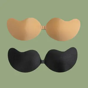 2Pairs Women Sticky Bra Backless Push Bra Lady Strapless Invisible Plus Size Bride Clothes Lingerie Accessories Womenswear Basic