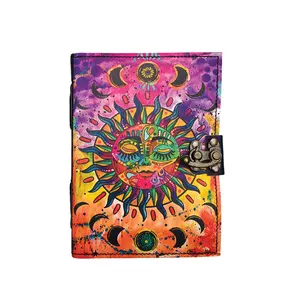 Sun Splash Blank Genuine Leather Journal - 5" x 7"
