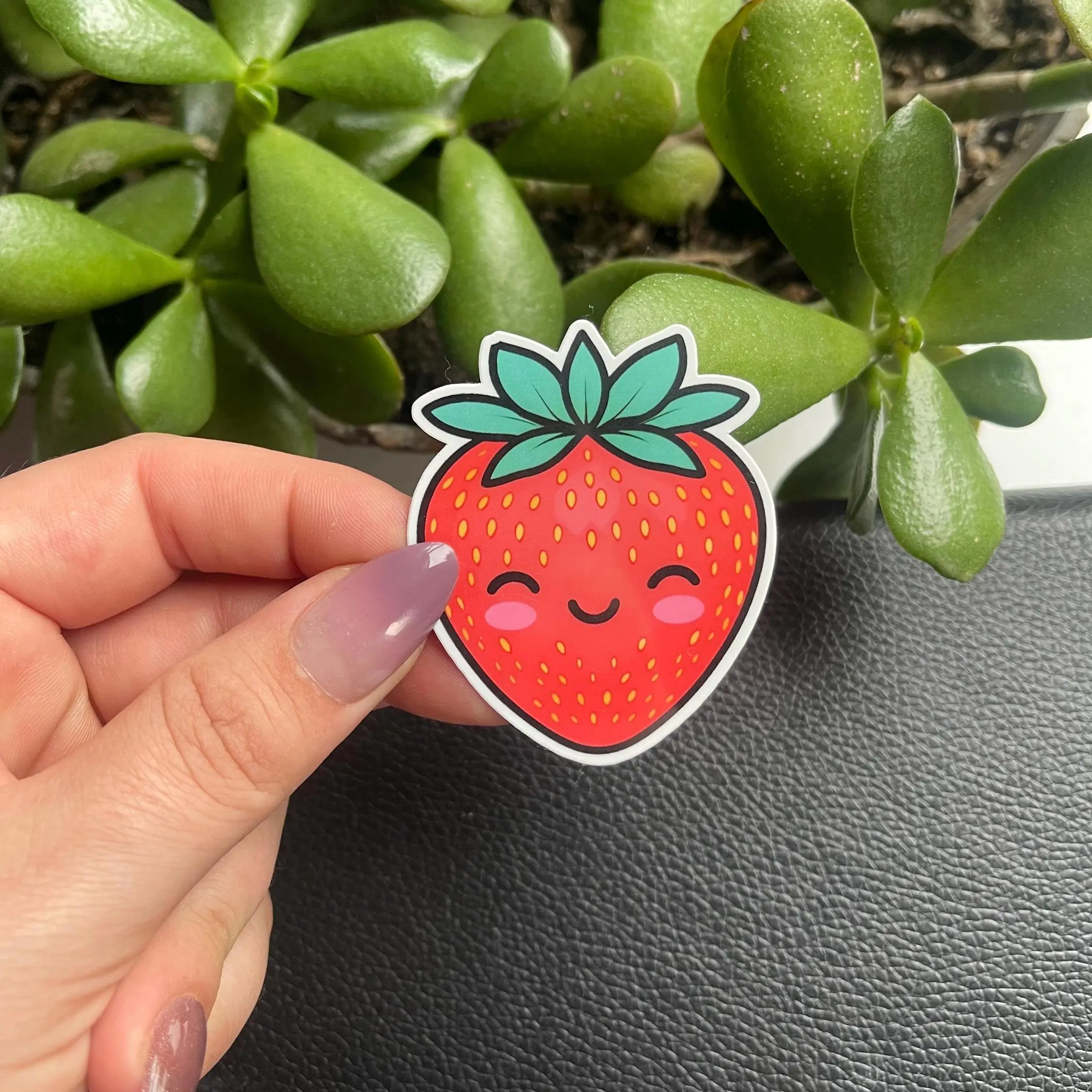 Kawaii Strawberry Sticker