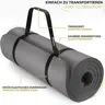 Phthalate-Free Nitrile Butadiene Rubber Foam Safe Yoga Mat - 188x61cmx1cm, Thick, Skin-Friendly, Compact and Practical, Foldable, Adjustable Elastic Strap, Easy to Transport, Ideal for Core Training, Fitness Exercises, Gymnastics Mats