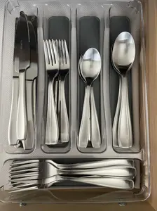 20 Piece Silverware Set Stainless Steel Flatware Cutlery Set Kitchen Utensil Set Service for 4