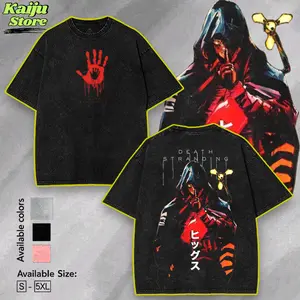 Death Stranding – 260GSM Streetwear Shirt with Delivery Mission Vibe & Washed Texture – TikTok Gamer Drop