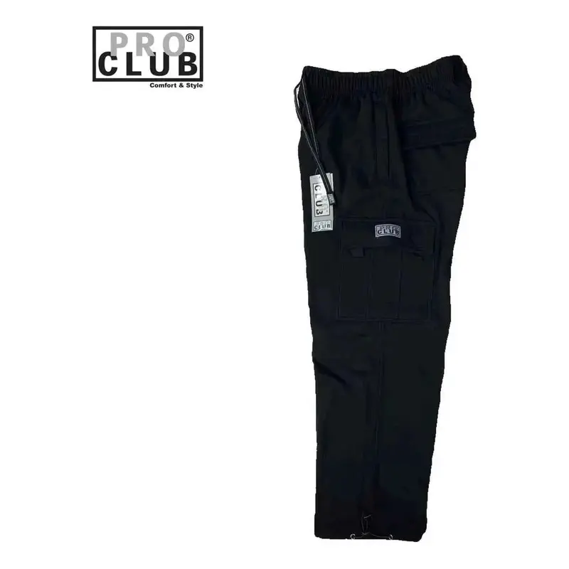 PROCLUB Men's 60% Cotton Blend Heavyweight Cargo Sweatpants - Stylish, Loose Fit, Mid Waist, 6 Pockets, Fleece Lined, Hip Hop Harem, Casual Minimalist Trousers, Men's Streetwear, Mensfashion, Big & Tall Sizes, All Seasons Menswear Bottoms