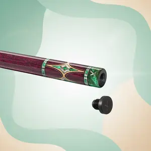 EVO Royale Garnet Crest Pool Cue — Premium Glassfiber Power, Carbon+Glass Fiber Butt, 29in Hybrid Pro Shaft, 12.5mm TIME 3 Tip, 19–19.5oz, Ultra-Stiff 3/8-10 Joint