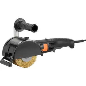 VEVOR Burnishing Polishing Machine, 1300W 6 Variable Speed Surface Conditioning Tool, Handheld Electric Metal Burnishing Machine with Steel Wire Burnishing Wheel for Stainless Steel, Metal