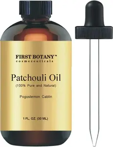 First Botany, 100% Pure Patchouli Essential Oil - Premium Patchouli Oil for Aromatherapy, Massage, Topical & Household Uses - 1 fl oz (Patchouli)
