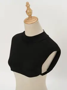 Women's Pure Color Plain Pattern Modal Detachable Scarf Fake Collar, Breathable Comfortable High Neck Shirt Lapel, Casual Daily Wear