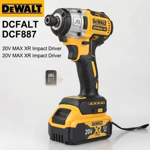 DEWALT DCF887 Brushless Cordless Impact Screwdriver Handheld Power Tool For Furniture Fastening Electronic Installation And Household Maintenance Adjustable Torque Slim Body Stable Rotation And Comfortable Handheld Feel