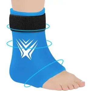 Foot Ankle Ice Pack Wrap for Swelling,Reusable Gel Ice Pack for Sprained Ankle Injuries,Cold Therapy Sleeves Compression for Plantar Fasciitis Relief, Achilles Tendonitis, Sore Feet & Heel