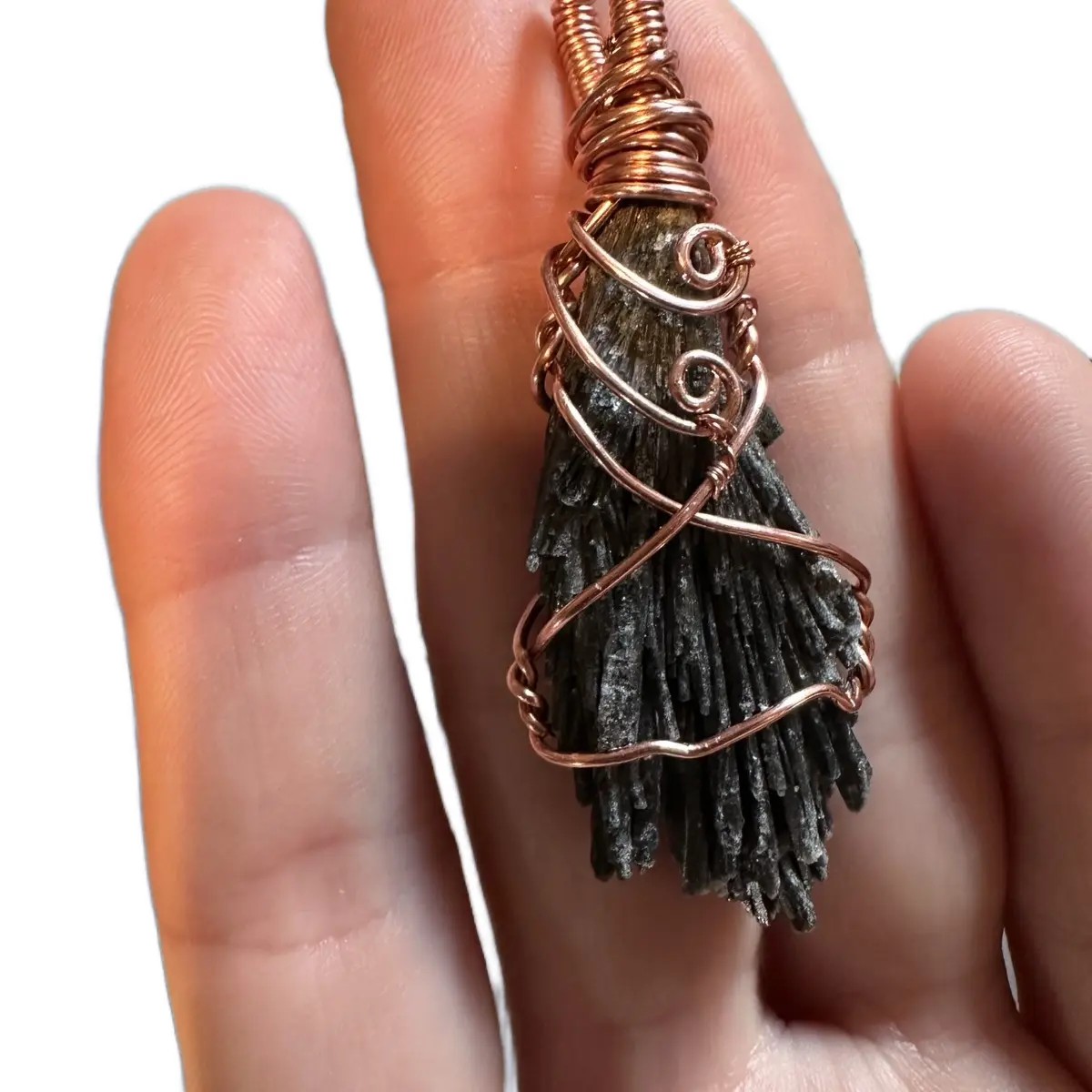 Black Kyanite Pendant Birthday Daily Engagement