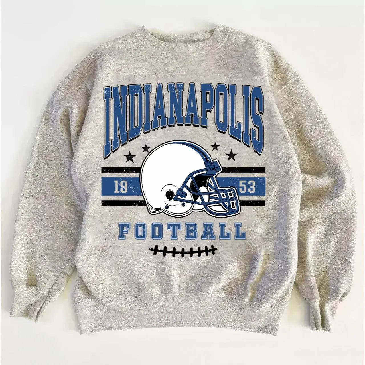 Colts Throwback Football Sweatshirt, Classic Game Day Crewneck
