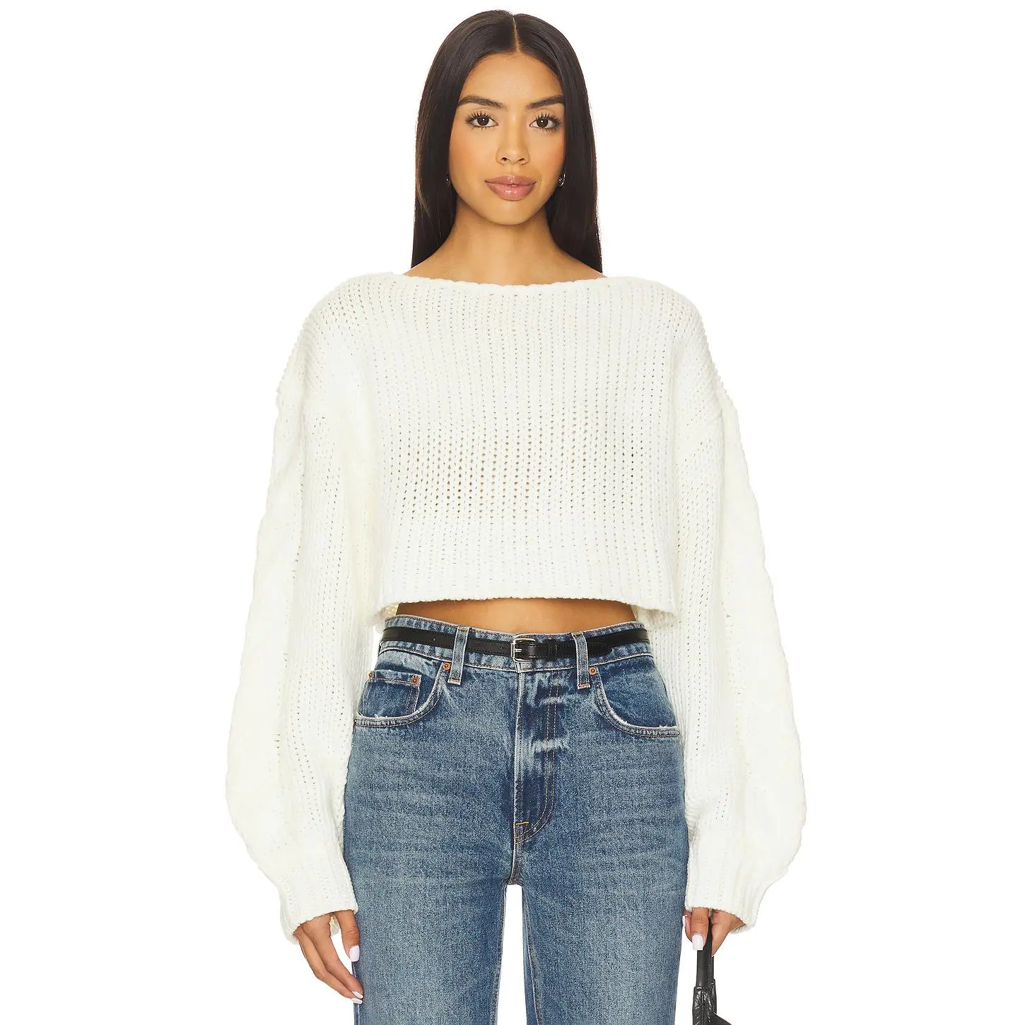 MORE TO COME Landrie Sweater in White