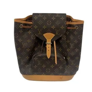 Pre-owned Louis Vuitton Coated Canvas Backpacks Montsouris MM Monogram L26042704