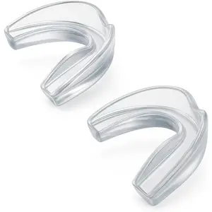 2 Pack Moldable Soft Sports Mouth Guard for Adults & Teens 12+ | Football MMA Boxing Taekwondo