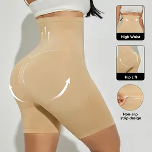 Plus Size Seamless Tummy Control Shorts | High Waisted Butt Lifting Body Shaper | Anti-Chafing Thigh Slimmer Shaper