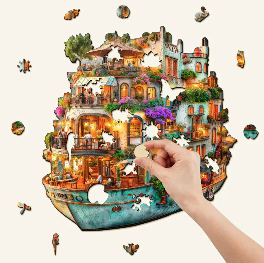 【HOT】L Size 250-300pcs Wooden Puzzle Multiple Patterns Adult Brain Teaser Gift Multi-Design Family Game Night Perfect Gift