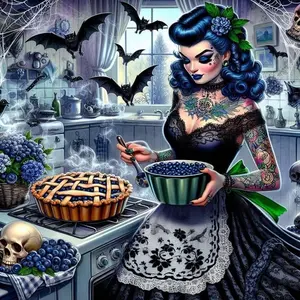 Gothic Halloween Witch Woman 5d Diamond Painting Art Rose Flowers Skull Girl Cross Stitch Handmade Embroidery Home Decor Gift Needle Crafts Kit