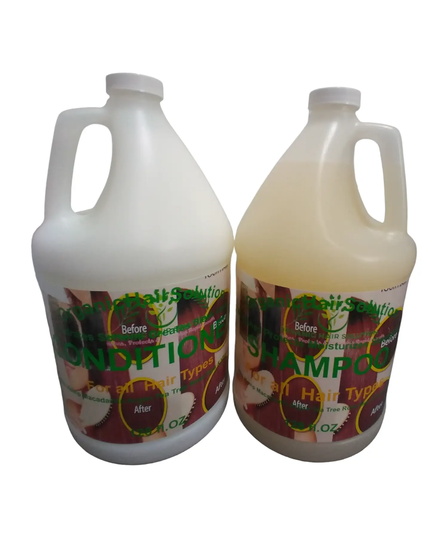 GALLON-SHAMPOO & CONDITIONER- For Salon-Private Labels-With Vitamin E, Rose Hips, Hemp, Tea Tree, Argan and Jojoba Extract
