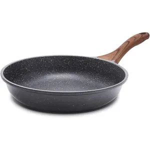 SENSARTE Nonstick Frying Pan Skillet, Swiss Granite Coating Omelette Pan, Healthy Stone Cookware Chef's Pan, PFOA Free (8/9.5/10/11/12.5 Inch) (9.5 Inch)