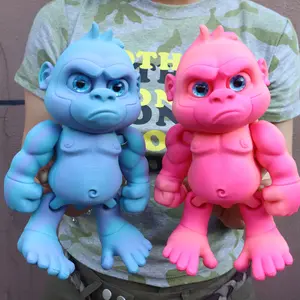 3D Printed Angry Gorilla Statue, Two Sizes Available, Perfect Party Gift, Christmas & Halloween Decor, Garden Ornament, Office Desk Sculpture