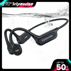 [2025 New Arrival] Viyawise B11 Bone Conduction Headphones, IP68 Waterproof Earbuds for Swimming, 32GB & Bluetooth 6.0 Wireless Underwater Open Ear Headphones with Mic for Sport
