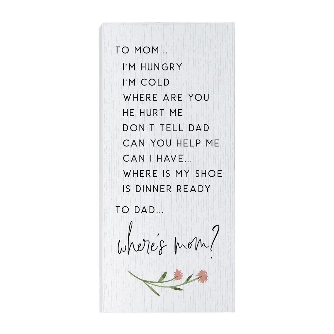 Sincere Surroundings 12" Where's Mom Inspire Bord