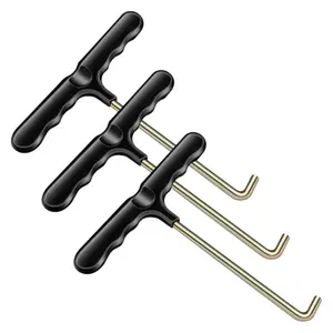 Trampoline Spring Tool Kit - T-Handle Spring Puller Hook Set, T-Shaped Trampoline Spring Tools, Essential Trampoline Accessories