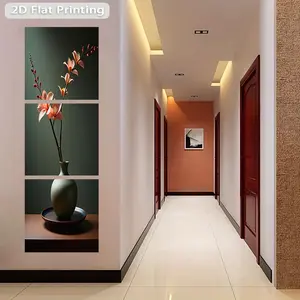 1 piece 2D flat design freely cut wall sticker 50x160 cm Elegant Vase Wall Sticker Self-adhesive wall stickers for decoration, suitable for refrigerators, cabinets and wardrobes, modern kitchen home Decorative Stickers