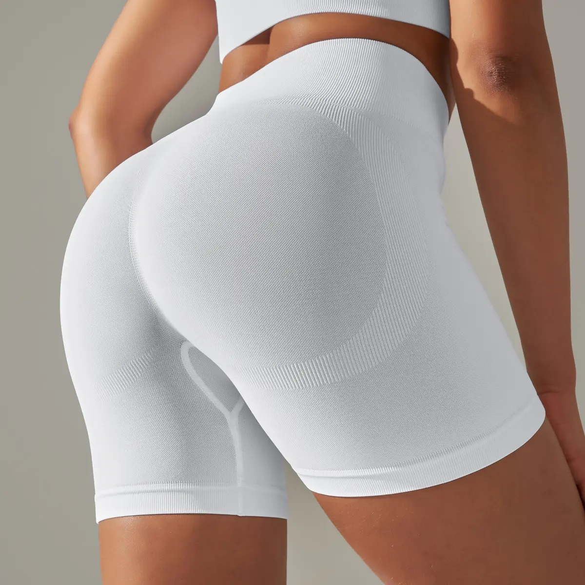 6610 Shorts   Milk White