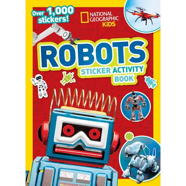 National Geographic Kids Robots Sticker Activity Book: Over 1,000 Stickers! (Paperback)