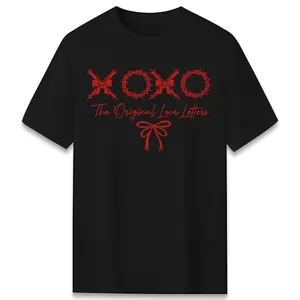 Original Love Letters XOXO Heart Graphic Shirt Trendy Valentine Vibe Cute Gift For Her