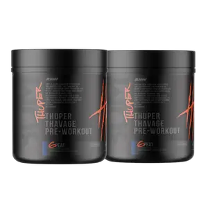 RAW Thuper Thavage Pre Workout Powder (2 Pack) – Energy, Focus & Pump – Pre Workout Supplement – 20 Servings Each (2 Pack, 40 Total Servings)