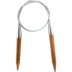 Bamboo Circular Knitting Needle,60-inch Length for Handmade Creative DIY and Any Weave Yarn Projects,US Size 15(10mm)