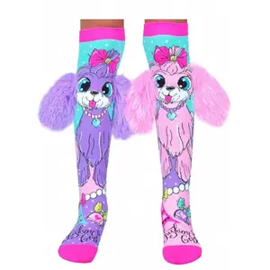 Crazy Socks For Kids Cute Girl Socks Girls Wacky Funky Stretch Mid To High Novelty Socks( For Girl 6-8 Years Old)